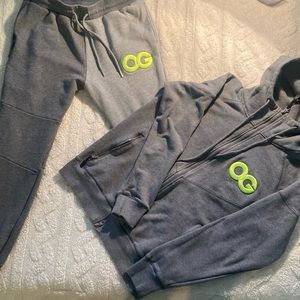 Men’s grey two tone sweatsuit Size Medium